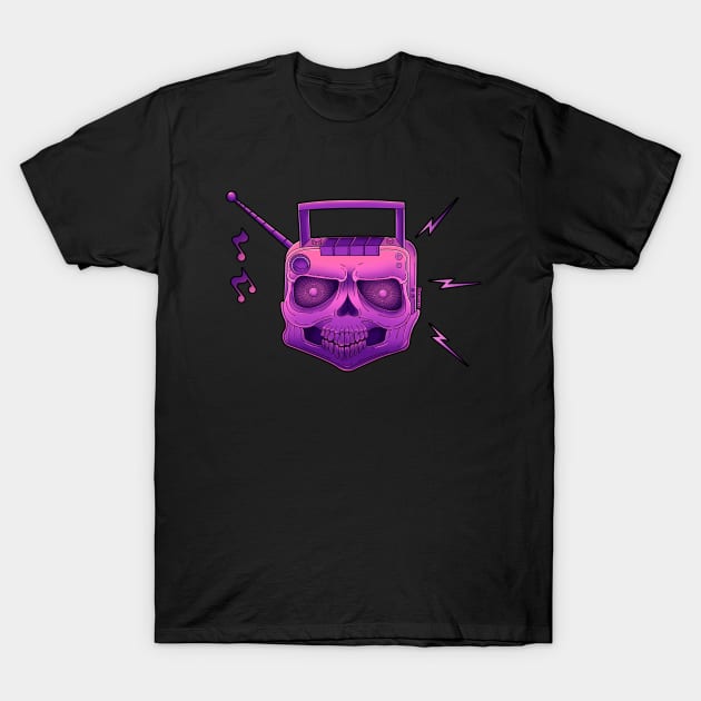 Skull radio T-Shirt by Dracuria